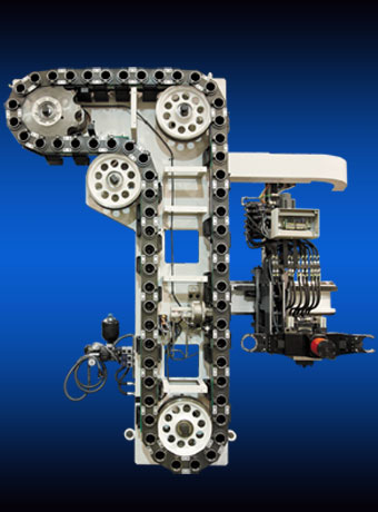 <div>滑轨式刀库一般固定在镗床的立柱上</div>
        <div>刀具数量按用户要求</div>
        <div>刀库外形千变万化</div>